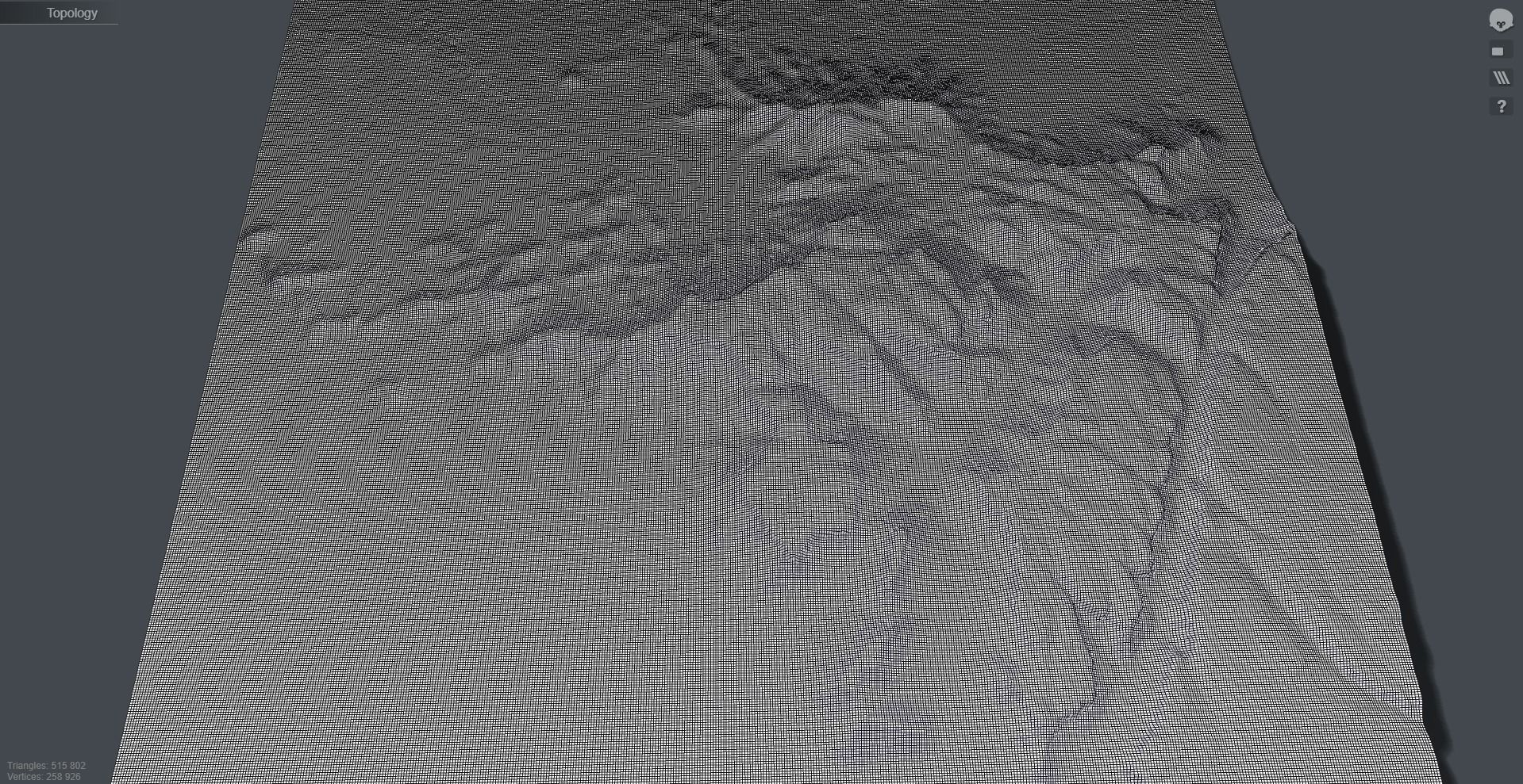 Mountain landscape Haggar Sahara Algeria 3D model_11