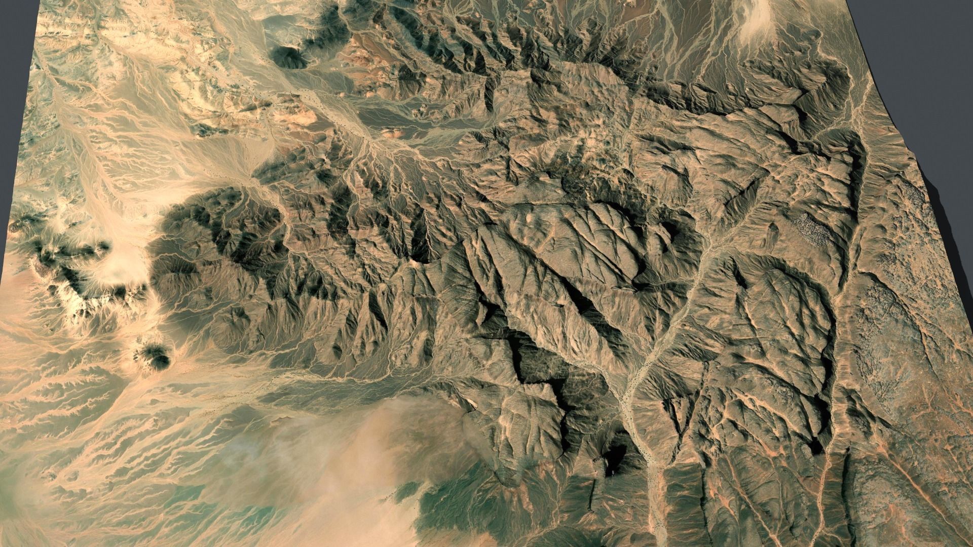 Mountain landscape Haggar Sahara Algeria 3D model_9