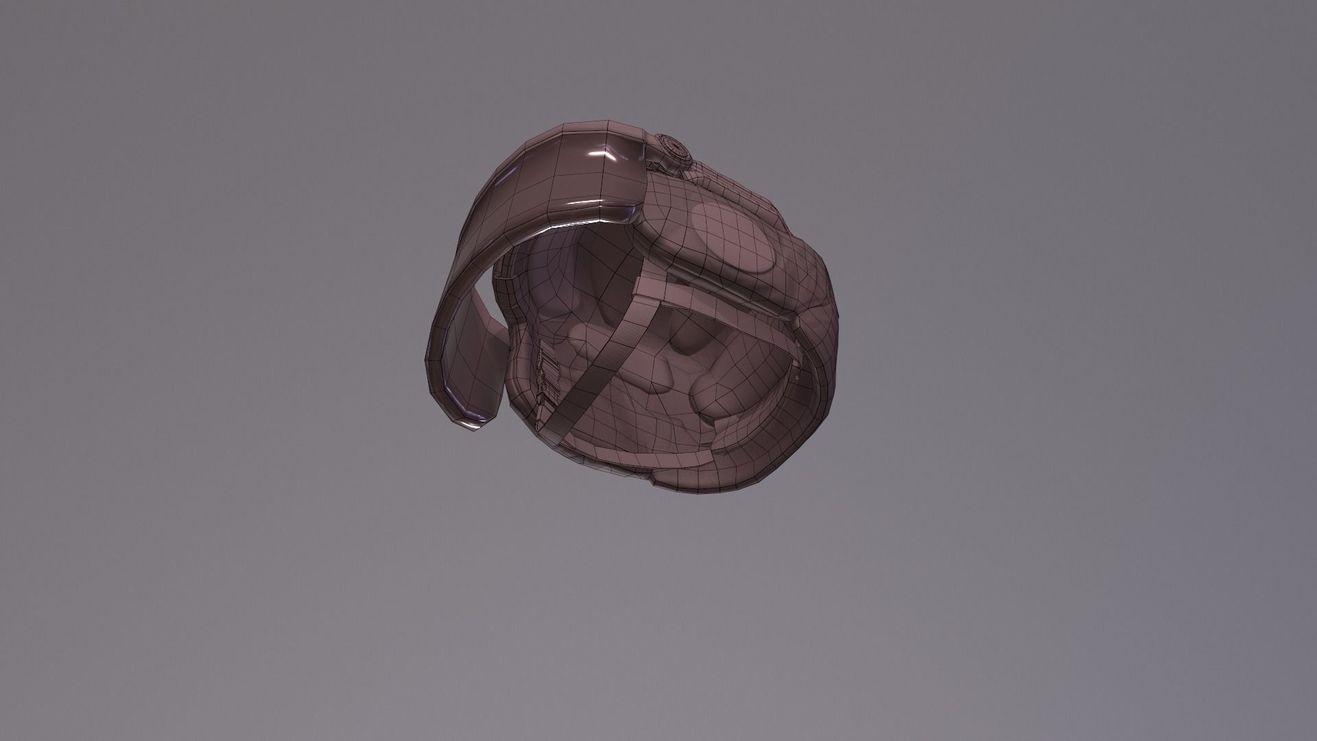 C1300 Helmet Low-poly 3D model_10