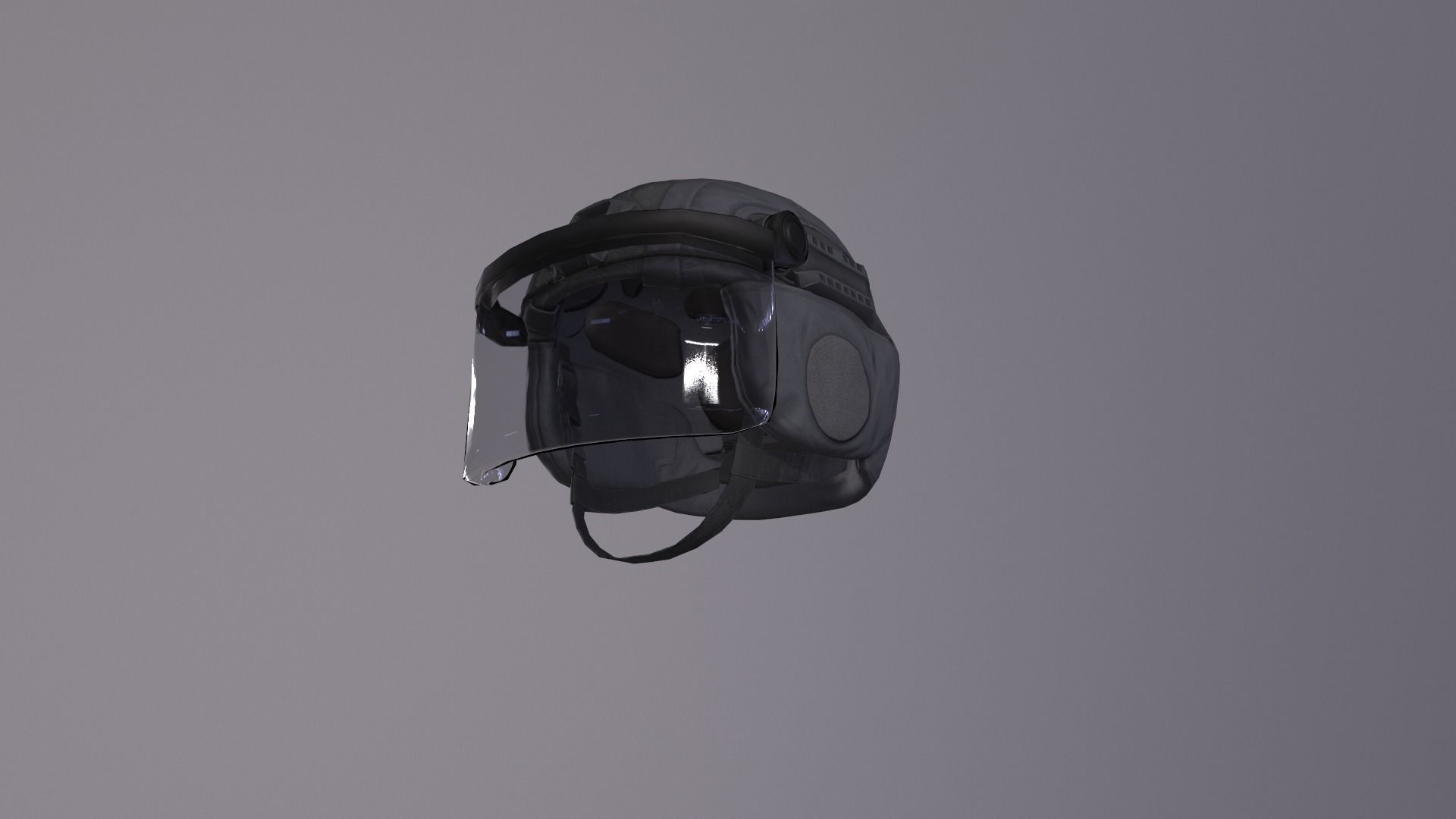 C1300 Helmet Low-poly 3D model_8