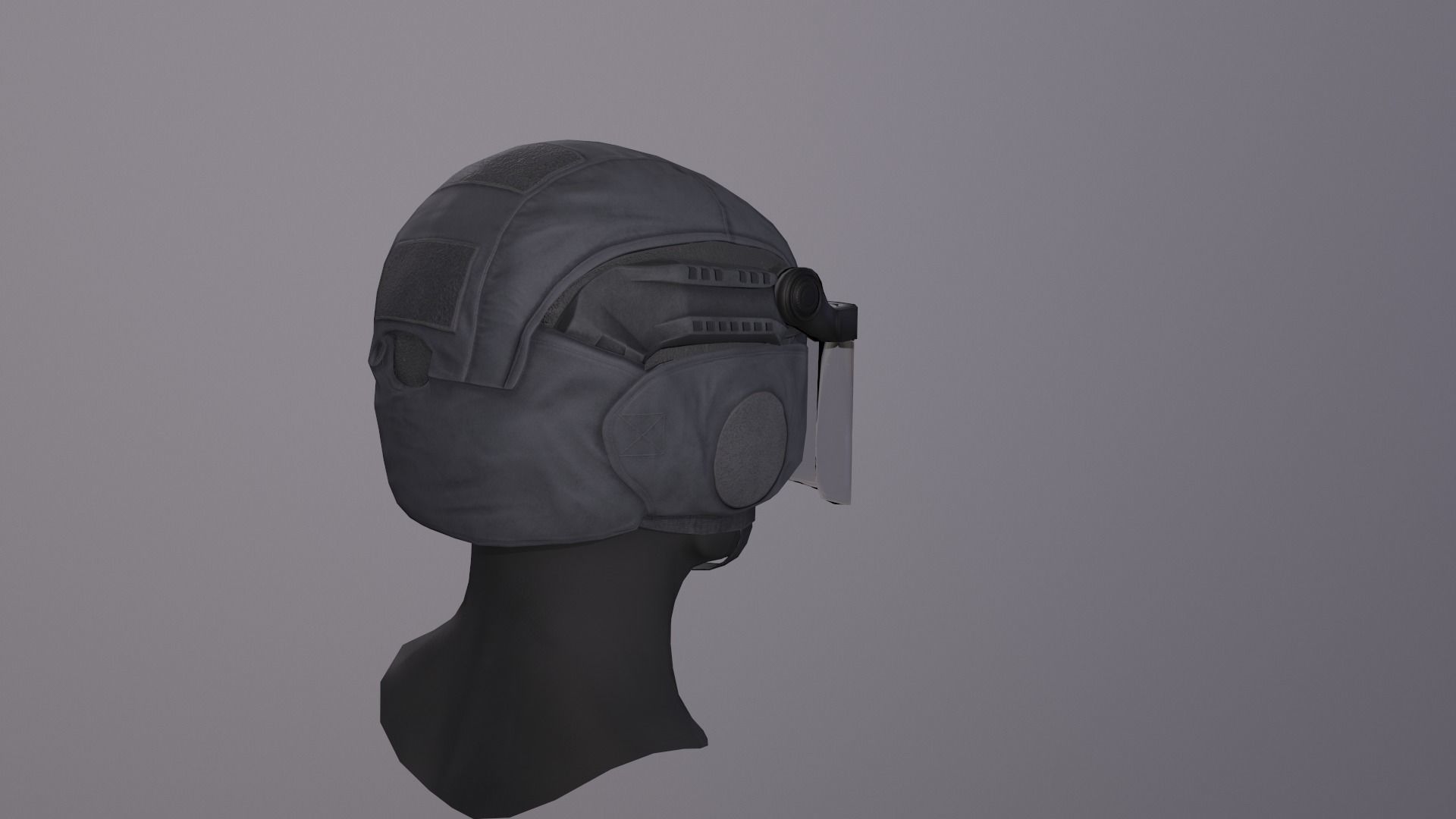C1300 Helmet Low-poly 3D model_4