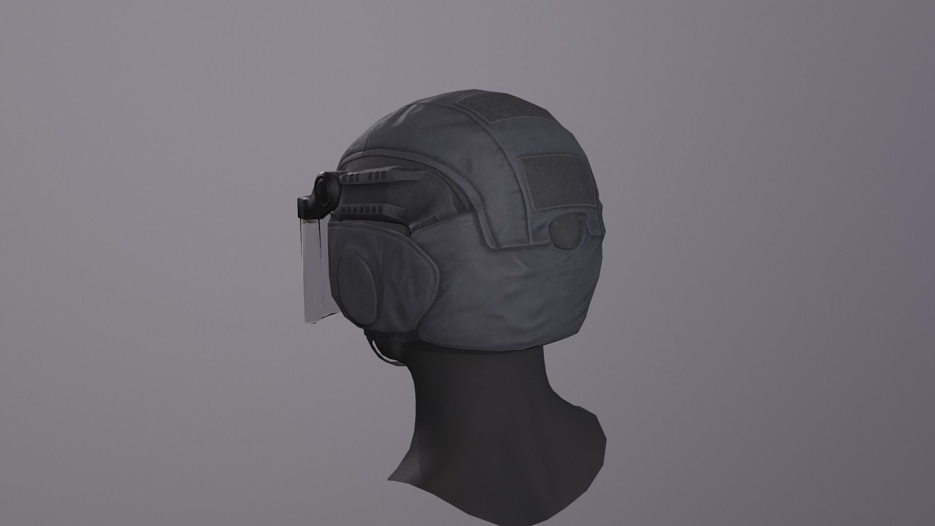 C1300 Helmet Low-poly 3D model_6