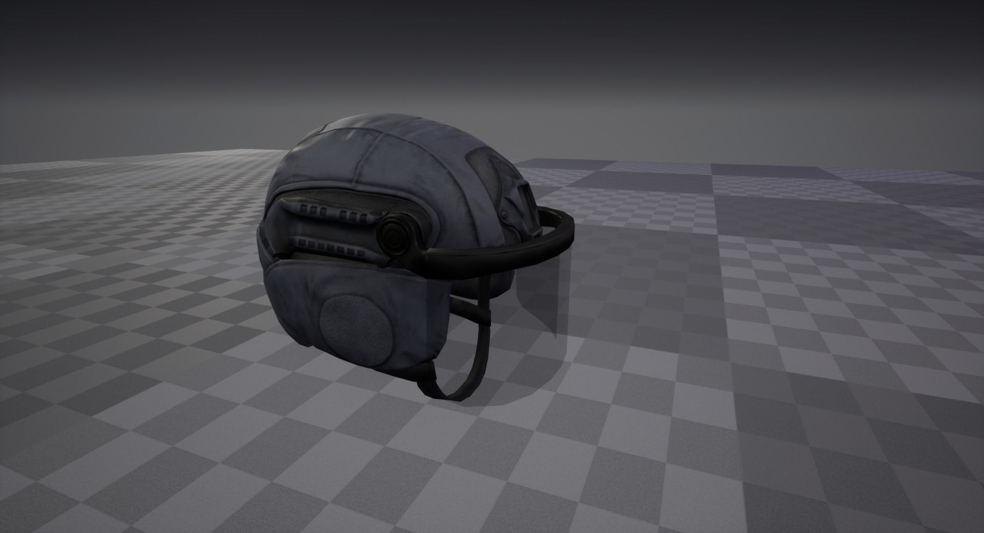 C1300 Helmet Low-poly 3D model_13