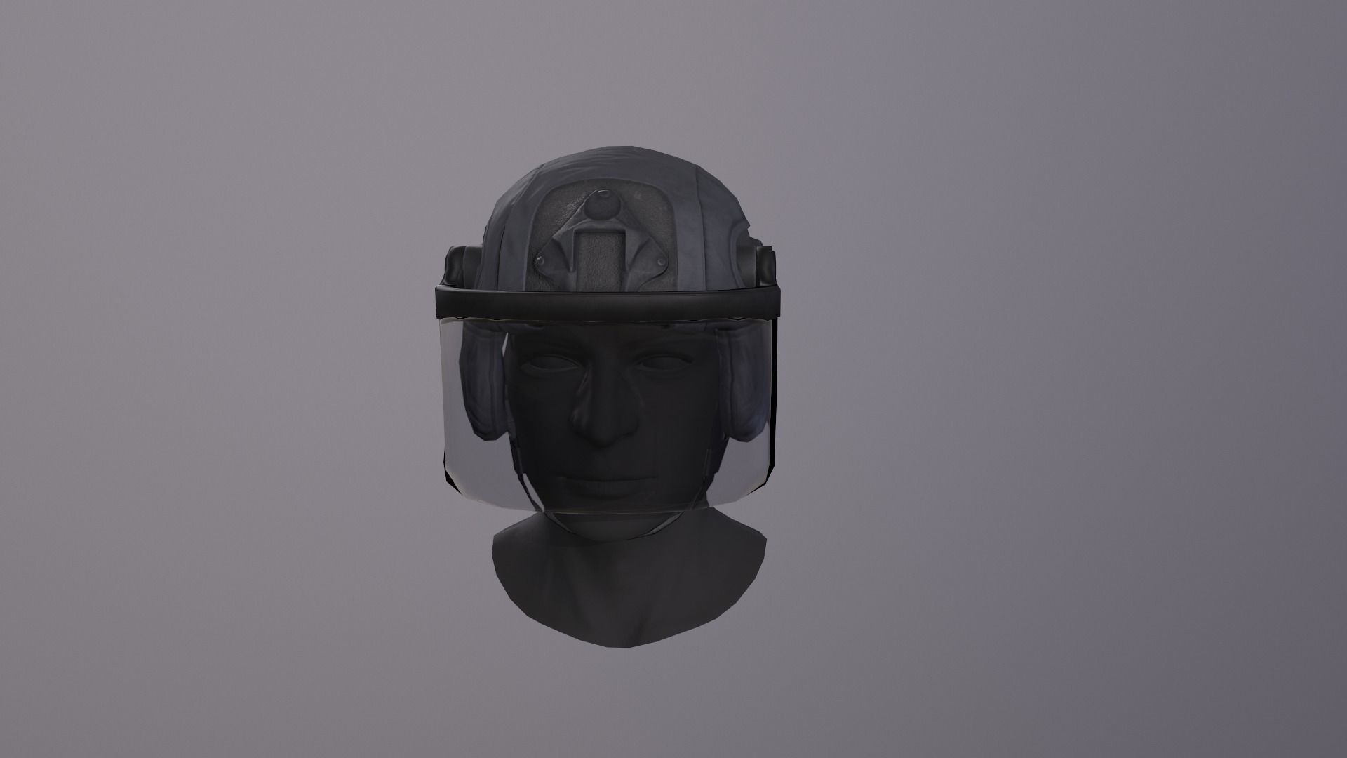 C1300 Helmet Low-poly 3D model_1