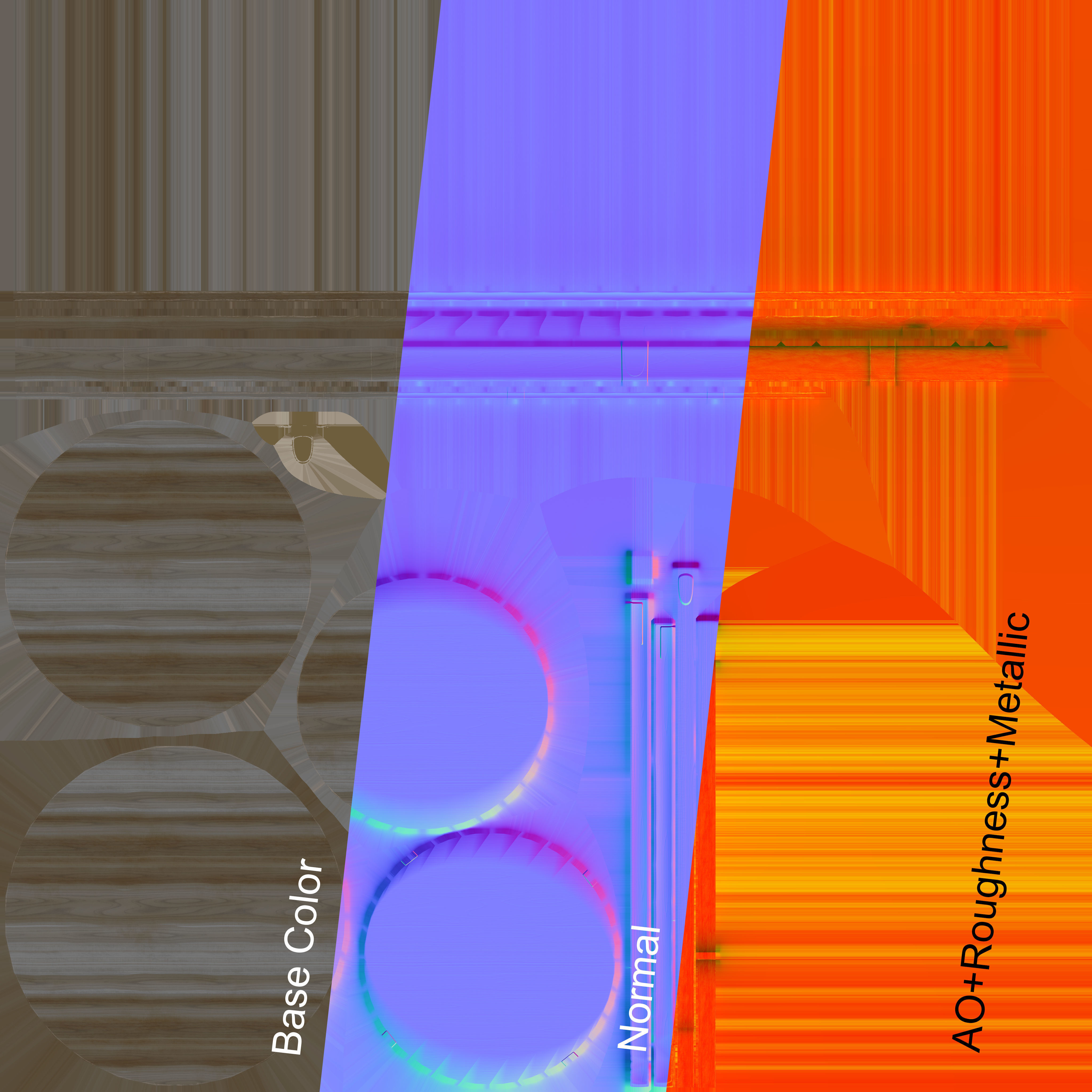 Tall Round Table Low-poly 3D model_8