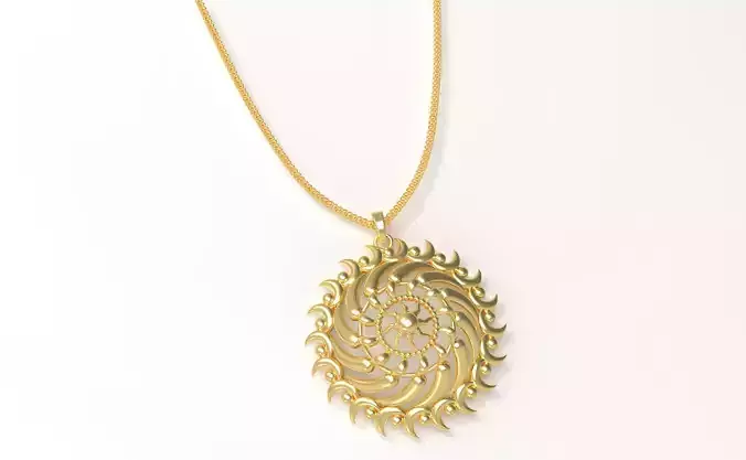 Sun Shape Mandala Set With Ring