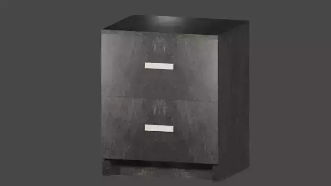 nightstand cabinet with two drawers