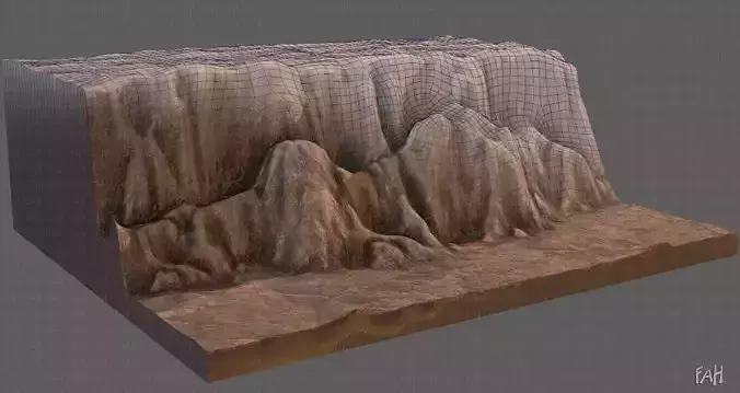 Cliff lowpoly V01