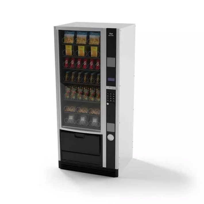 Black Vending Machine 3D model_0