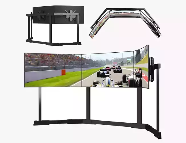 RSeat TX60 TV Stands Triple Screen