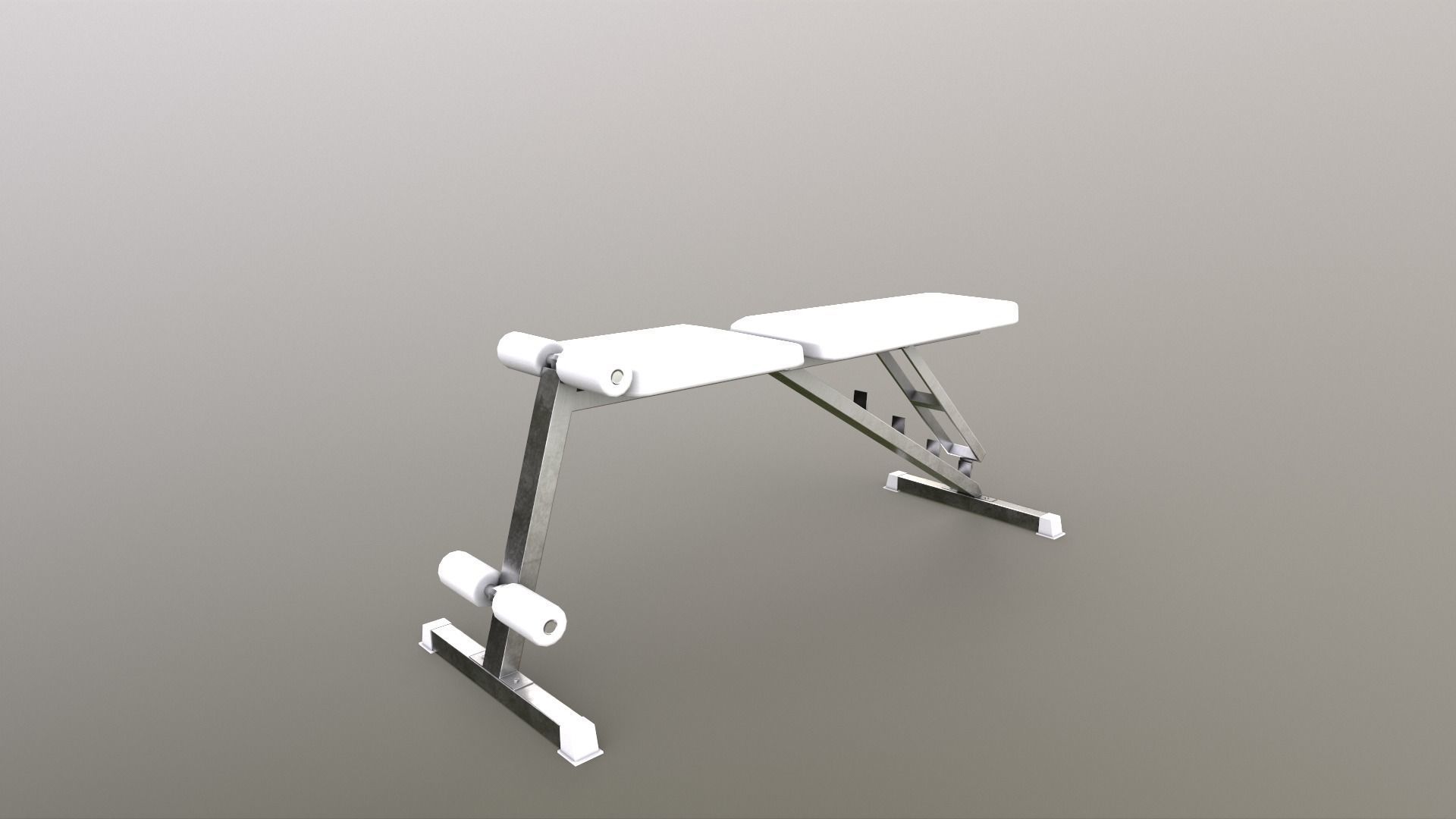 PBR Flat Incline Decline Bench Press Low-poly 3D model_15