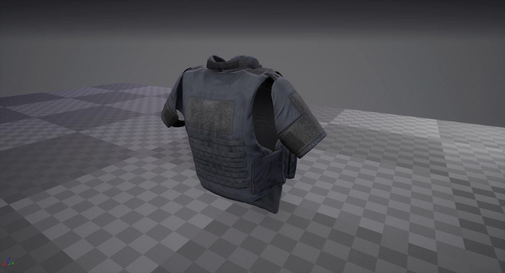 Bulletproof vest Low-poly 3D model_12