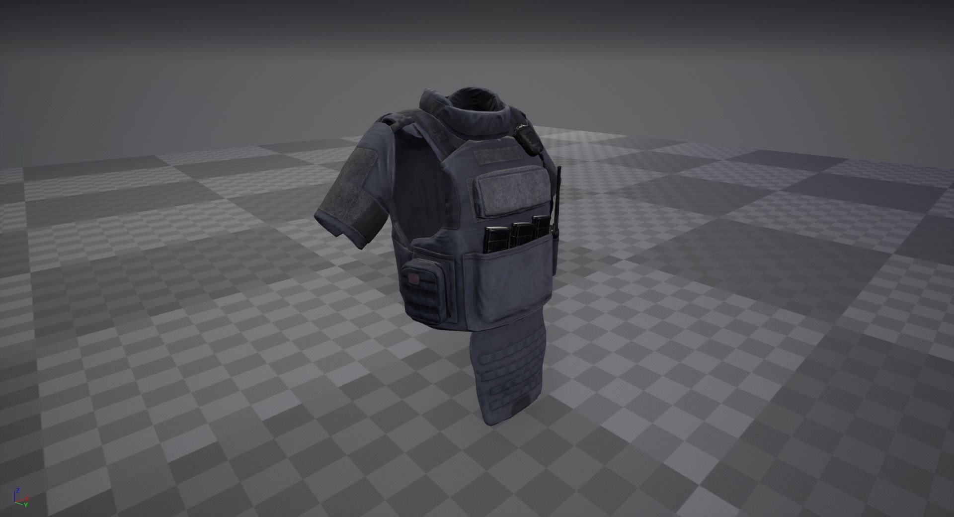 Bulletproof vest Low-poly 3D model_11
