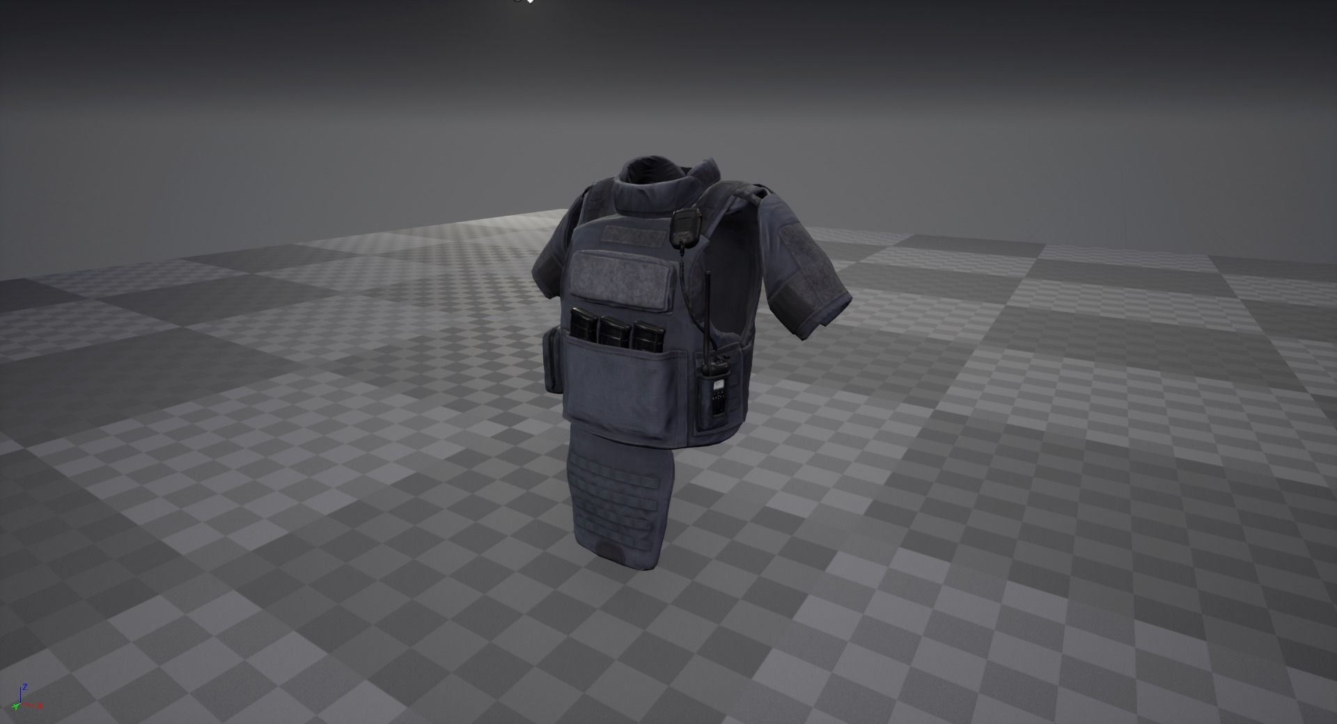 Bulletproof vest Low-poly 3D model_10