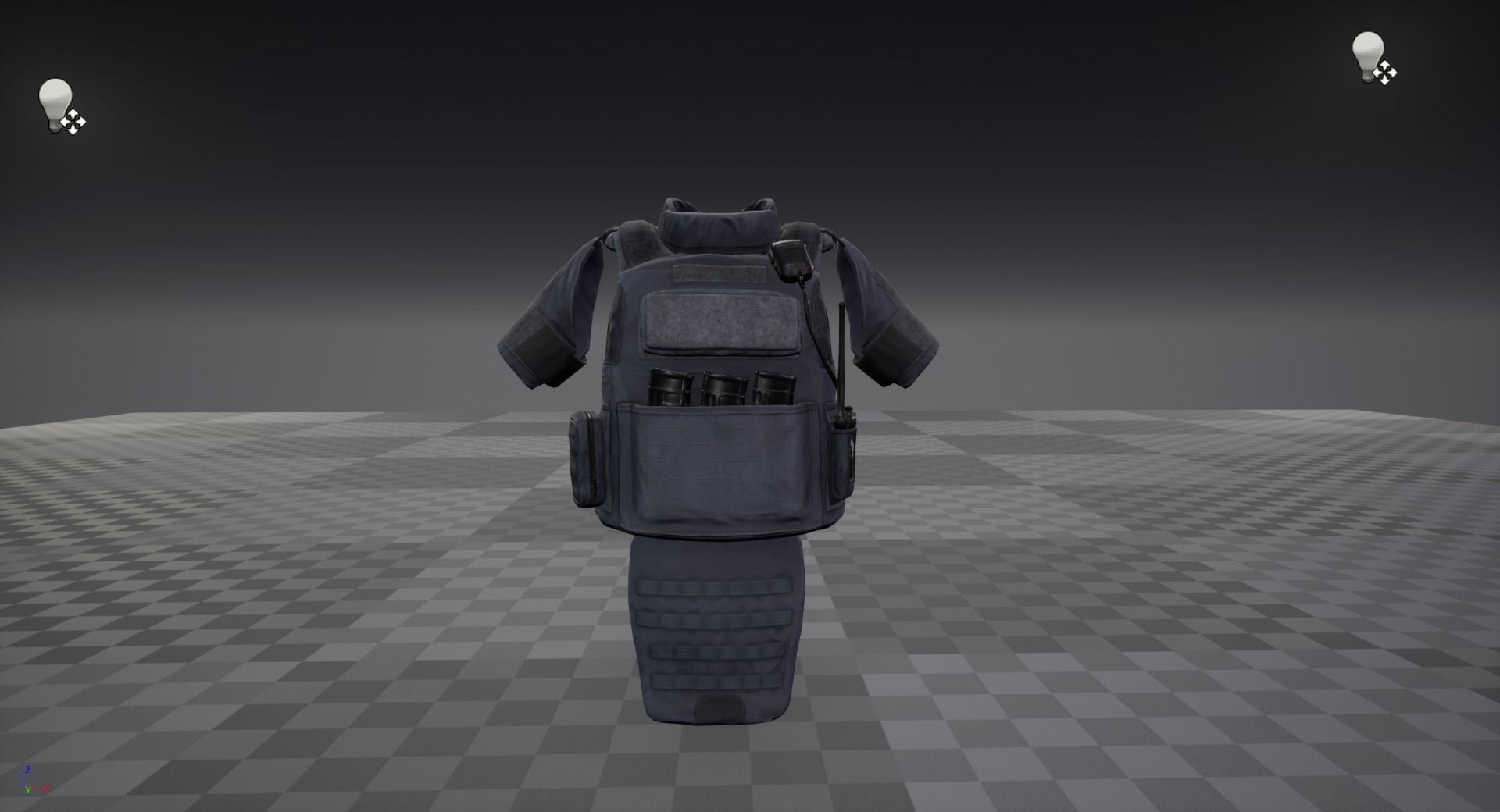 Bulletproof vest Low-poly 3D model_14