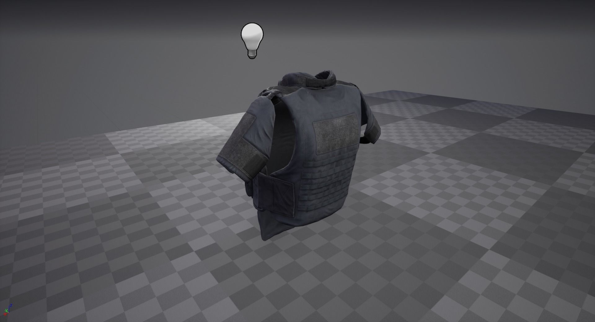 Bulletproof vest Low-poly 3D model_13