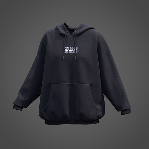 TRY AGAIN Unisex hoodie 3D model