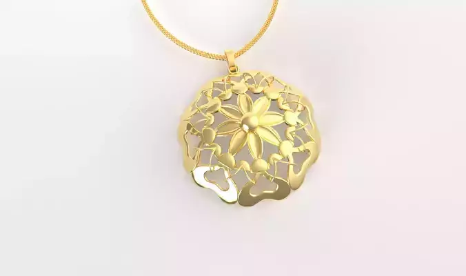 Adwaya Mandala Pendant Set With Ring