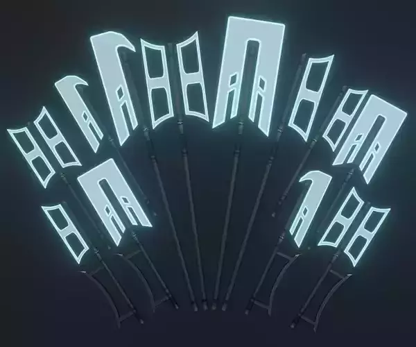 Sci-fi spears and swords collection pack