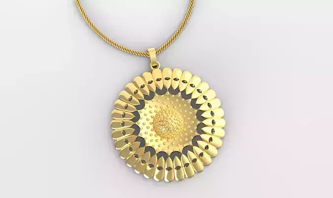 Dhritya Mandala Pendant Set With Ring