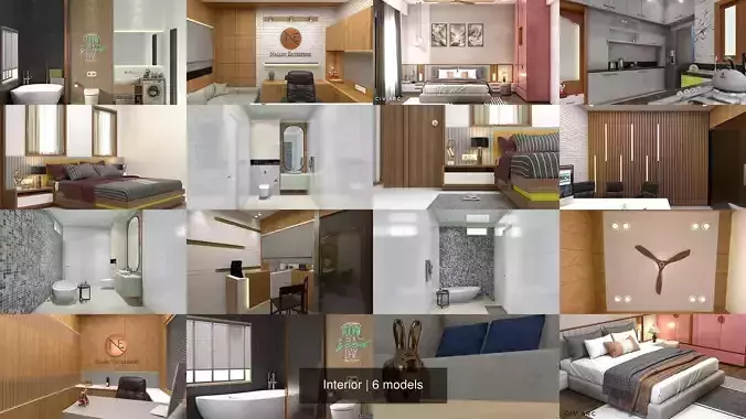 Interior design of bedroom