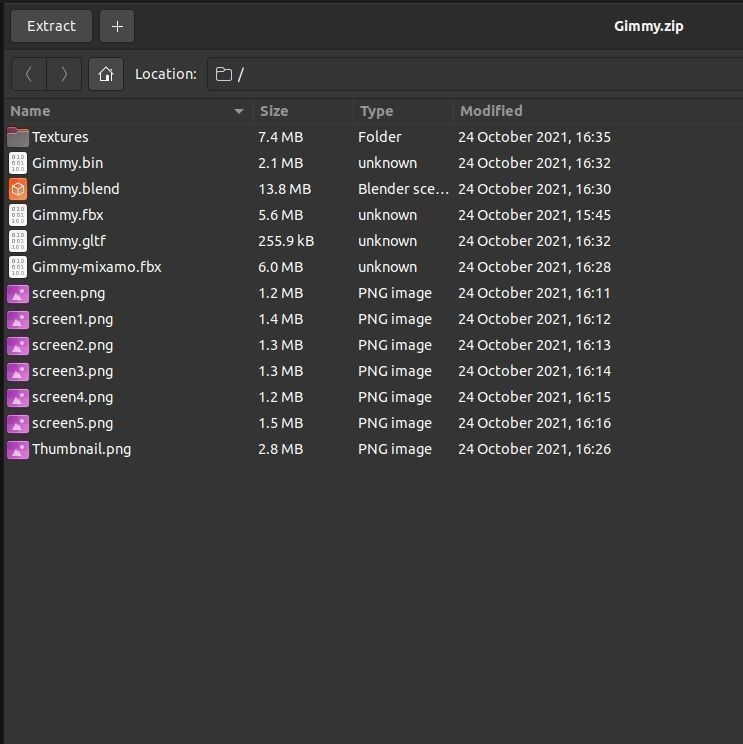 Gimmy-3d-character-fully-rigged man on rock 3D model_7