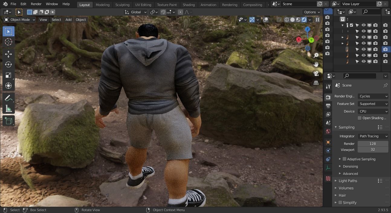 Gimmy-3d-character-fully-rigged man on rock 3D model_5