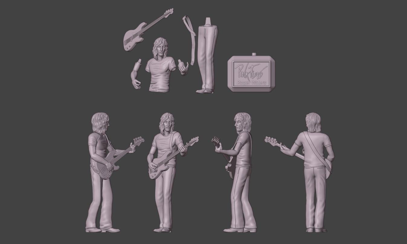 ROGER WATERS PINK FLOYD - 3DPRINTING 3D print model_16