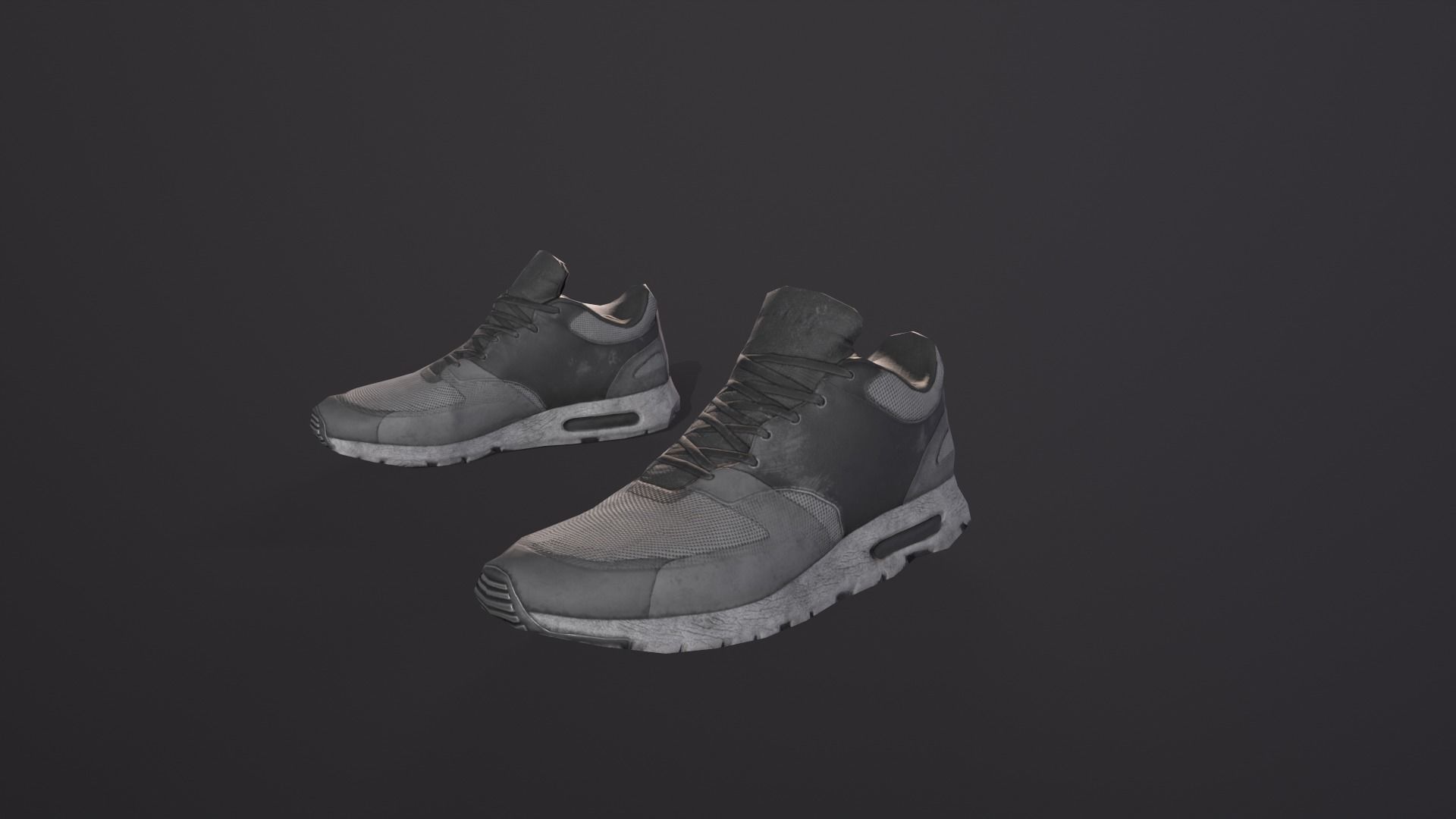Sneakers nike air max Low-poly 3D model_1