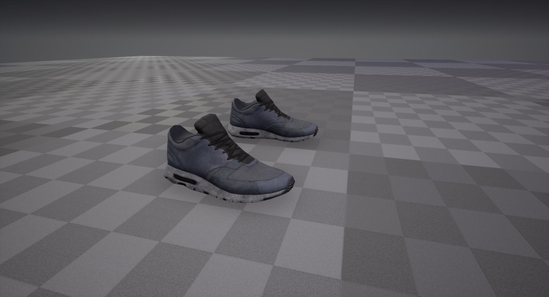 Sneakers nike air max Low-poly 3D model_15
