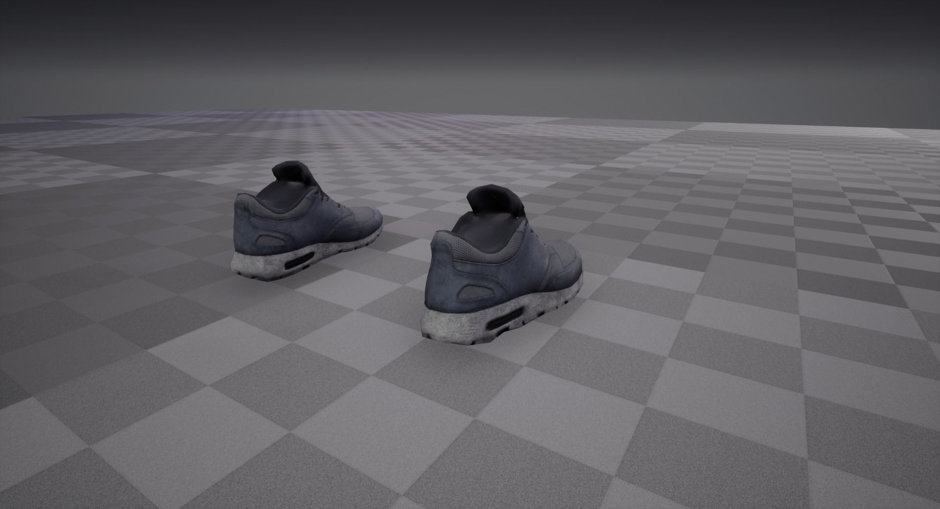 Sneakers nike air max Low-poly 3D model_16