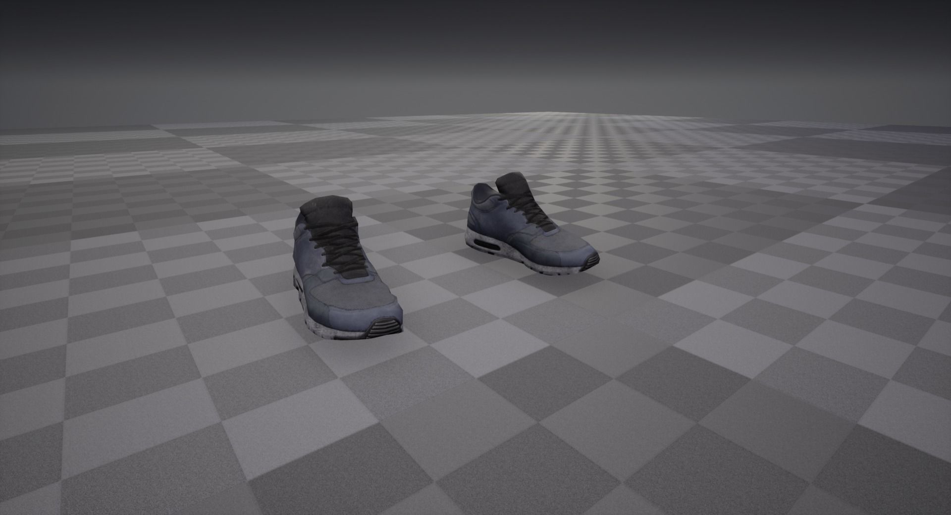 Sneakers nike air max Low-poly 3D model_14