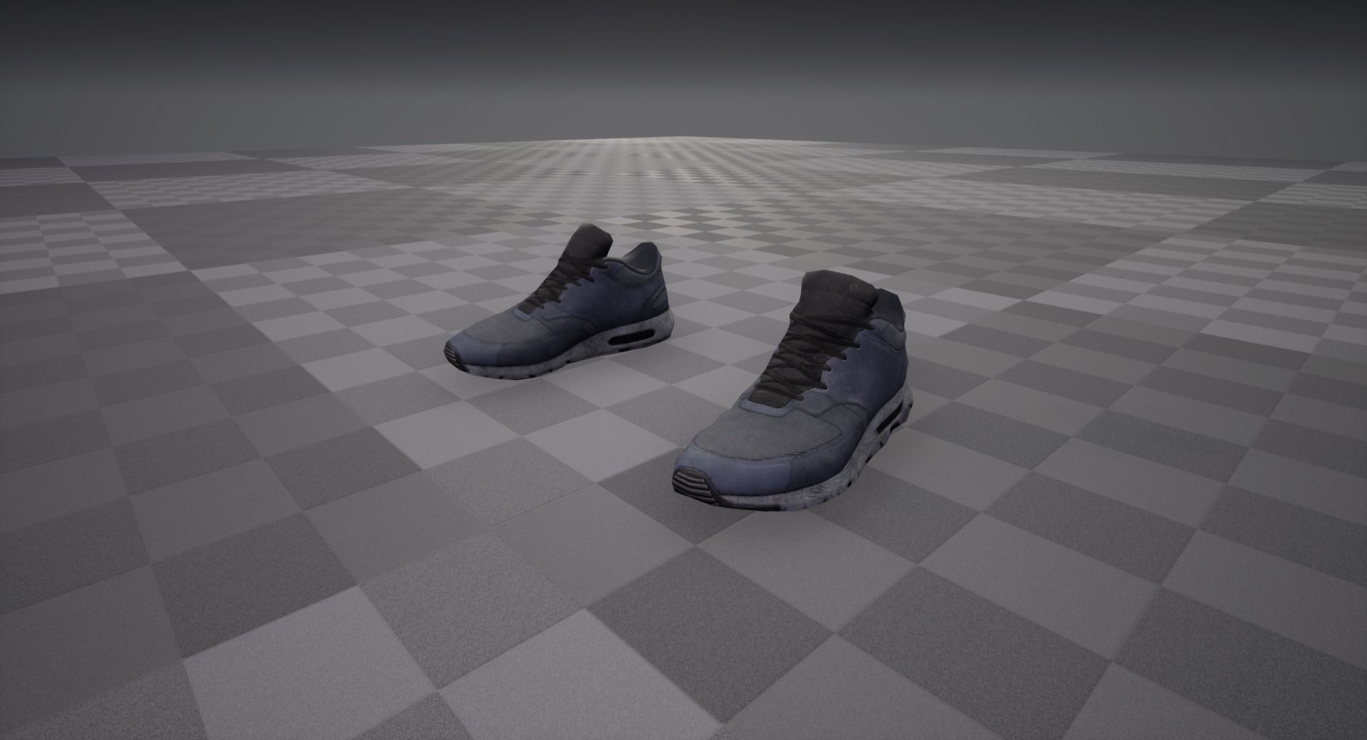 Sneakers nike air max Low-poly 3D model_12