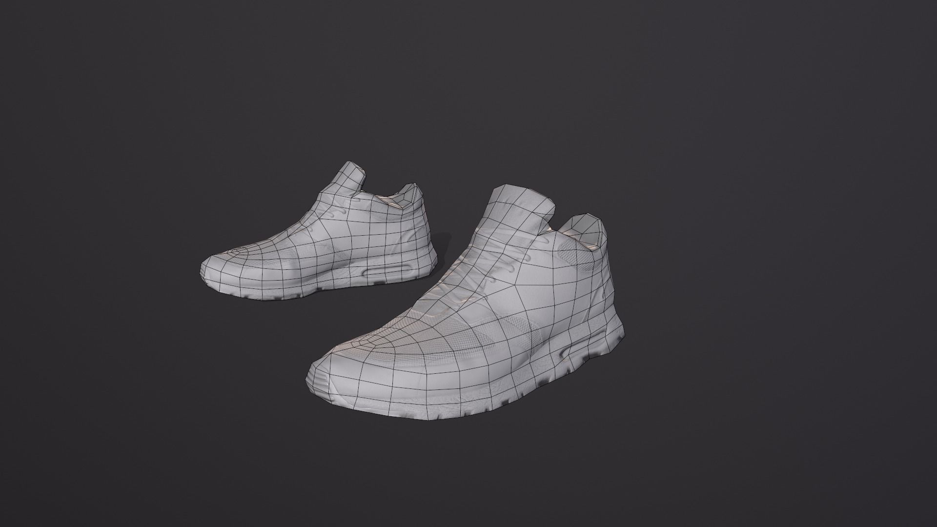Sneakers nike air max Low-poly 3D model_10