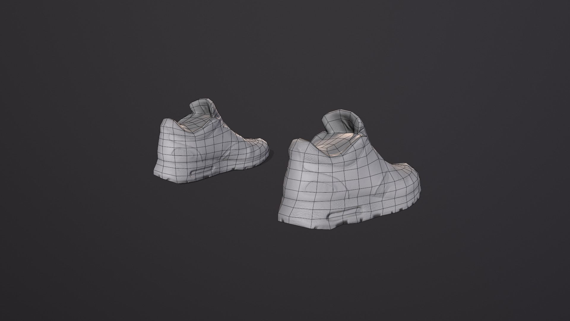 Sneakers nike air max Low-poly 3D model_11