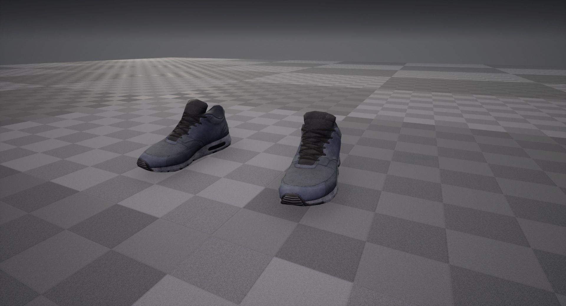 Sneakers nike air max Low-poly 3D model_13