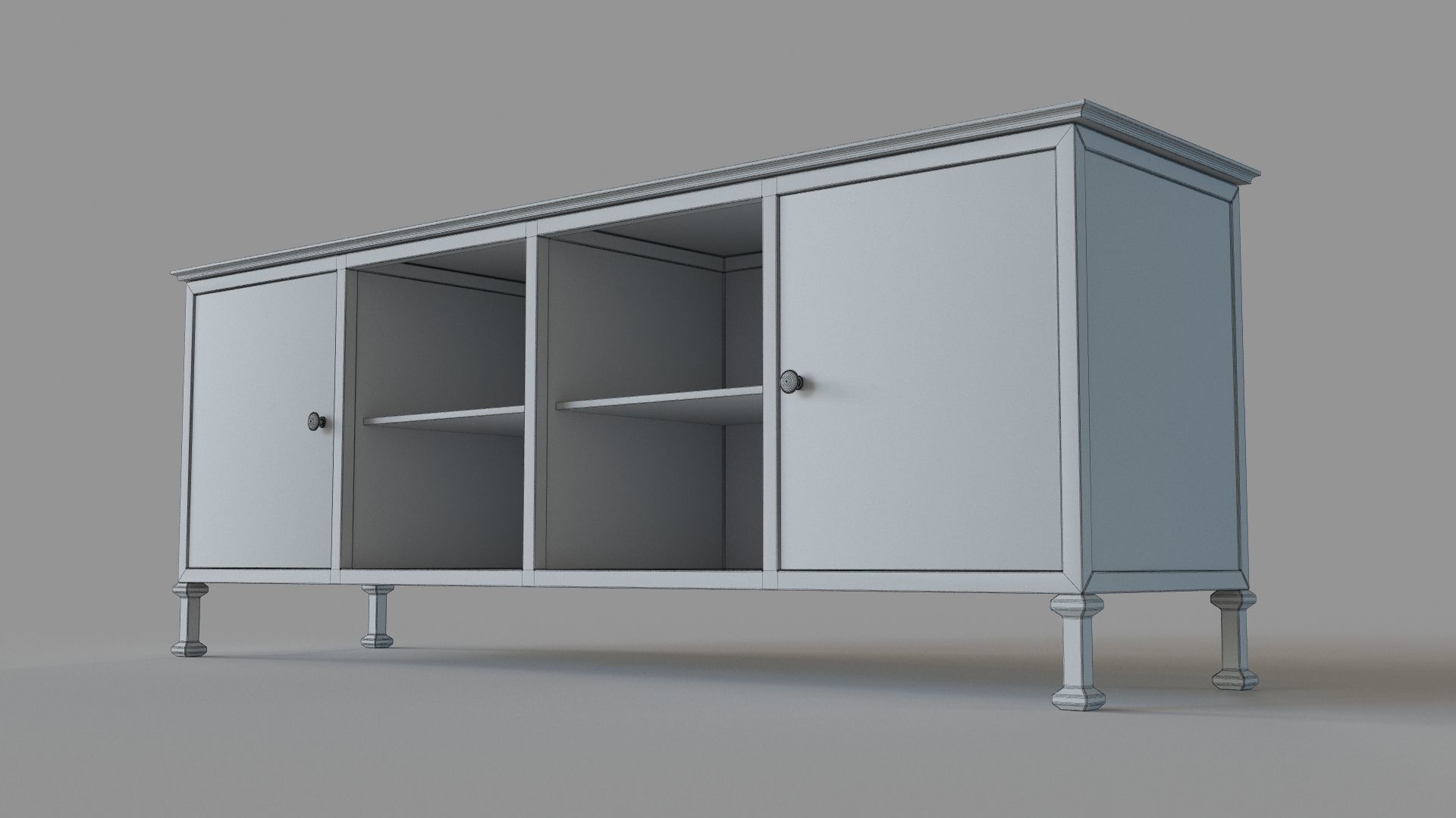 Johntai Transitional 72 TV Stand 3D model_5