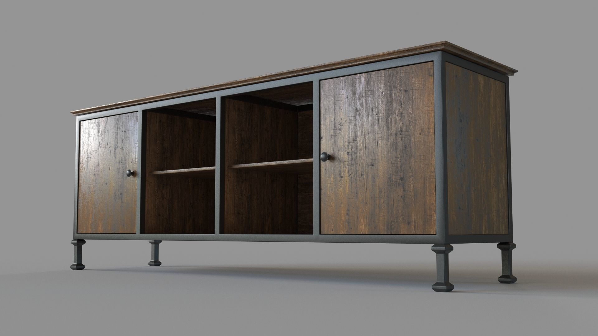 Johntai Transitional 72 TV Stand 3D model_4