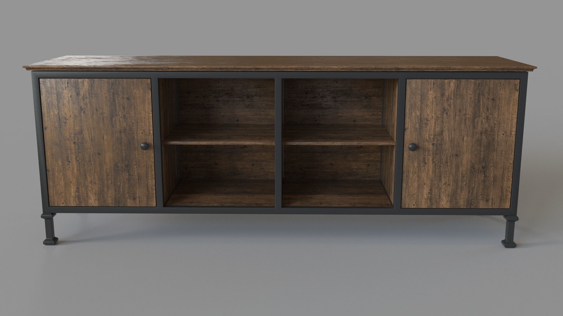 Johntai Transitional 72 TV Stand 3D model_1
