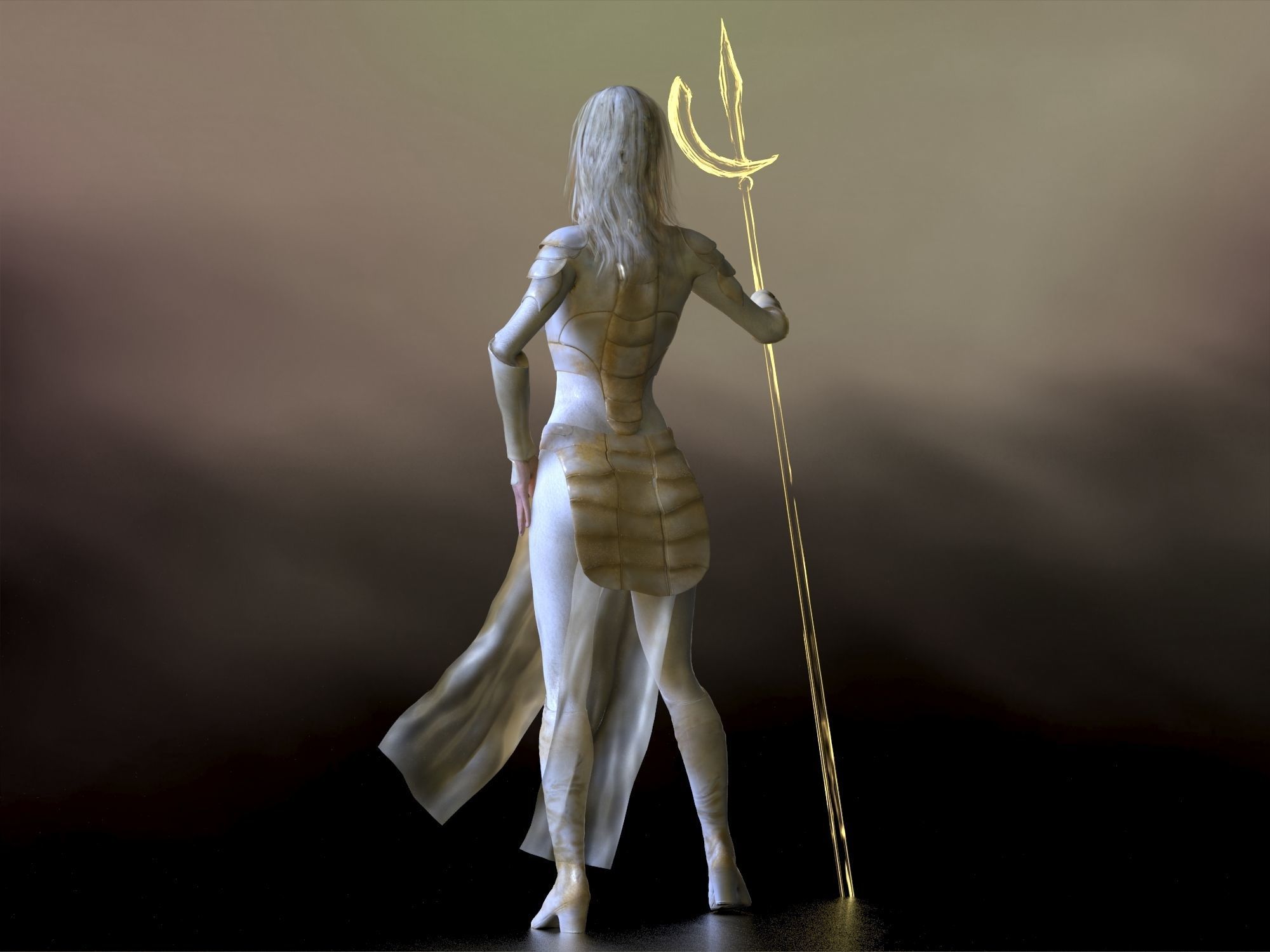 Thena  Low-poly 3D model_8