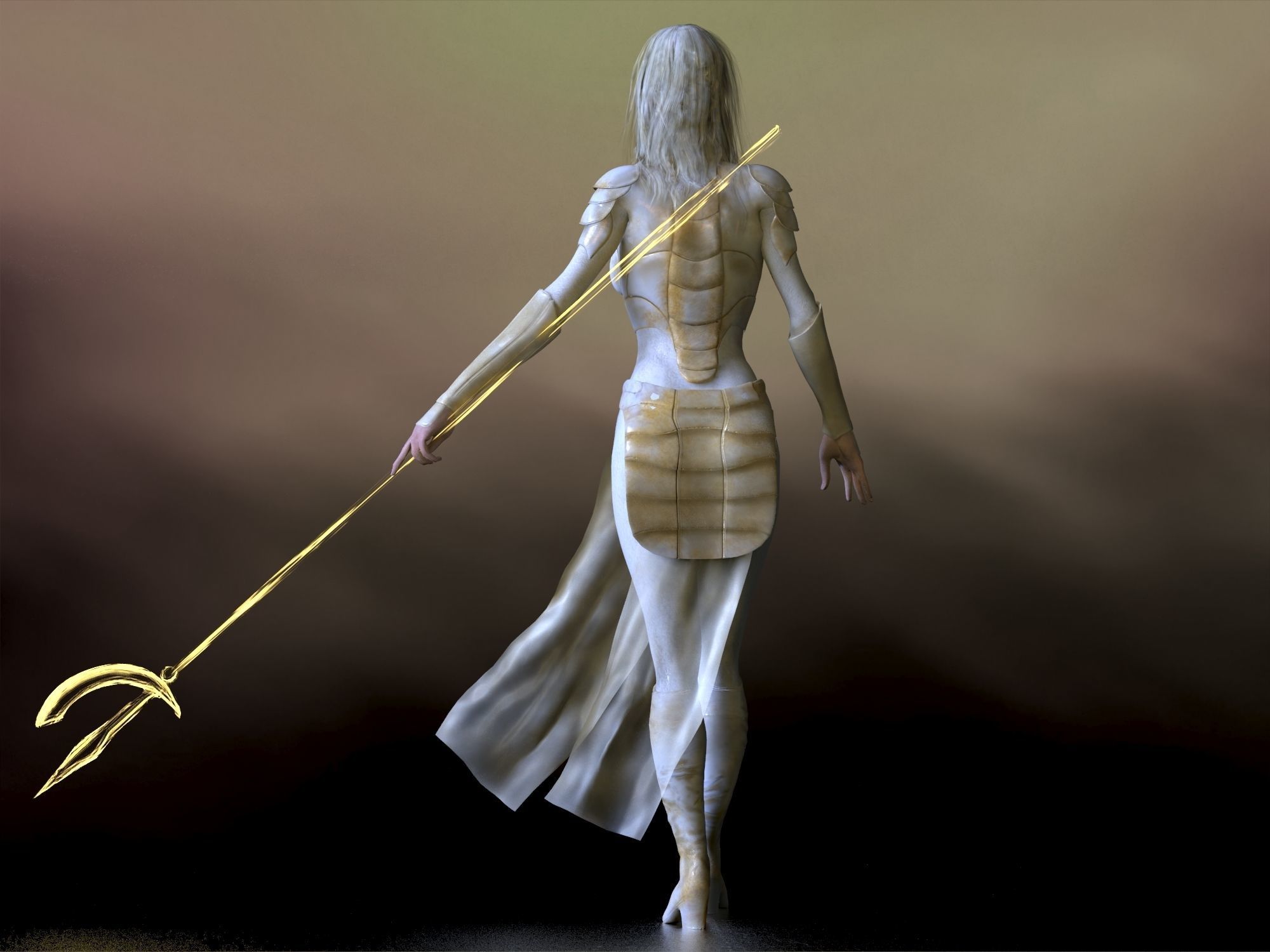 Thena  Low-poly 3D model_6