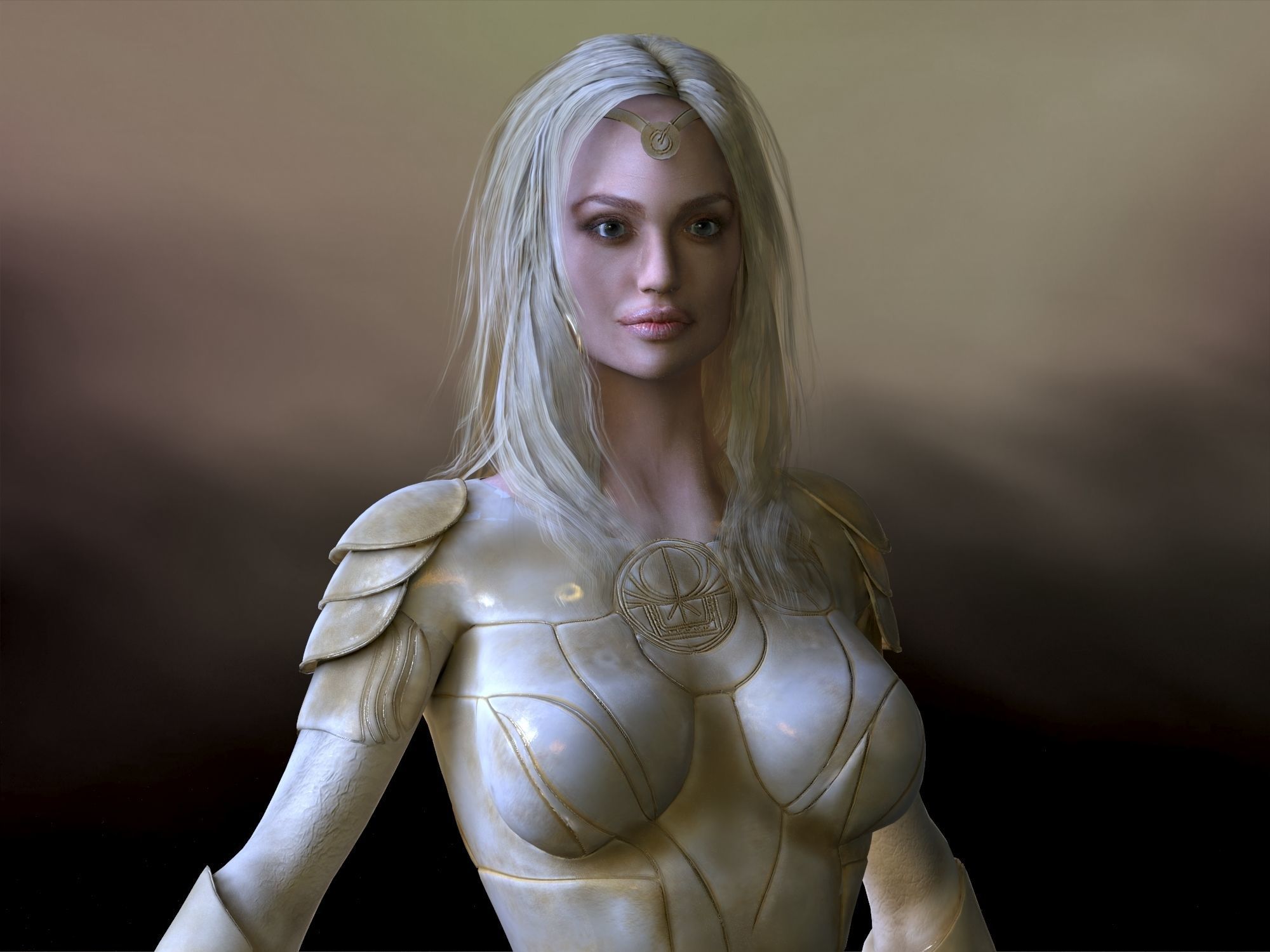 Thena  Low-poly 3D model_5