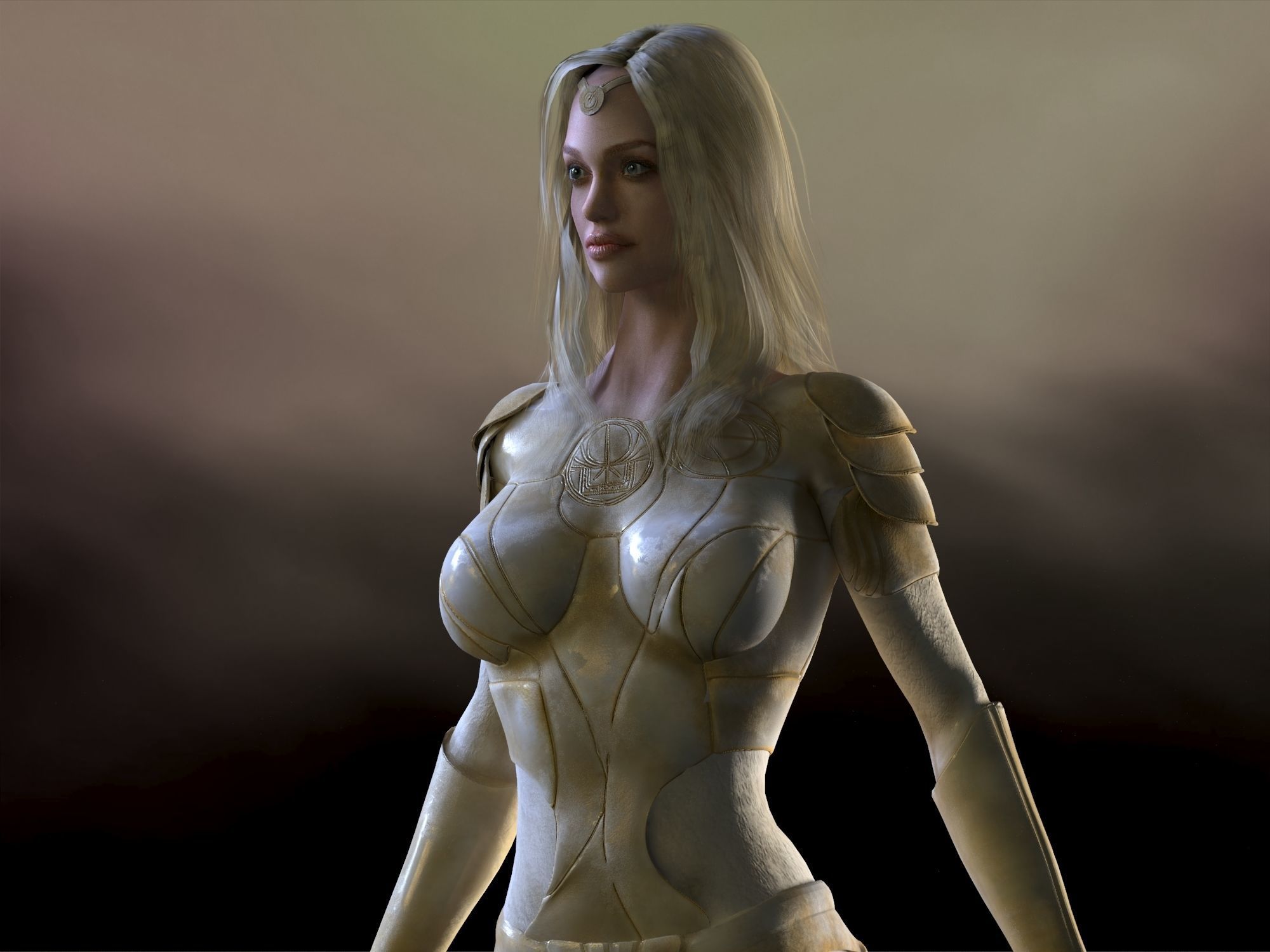 Thena  Low-poly 3D model_2