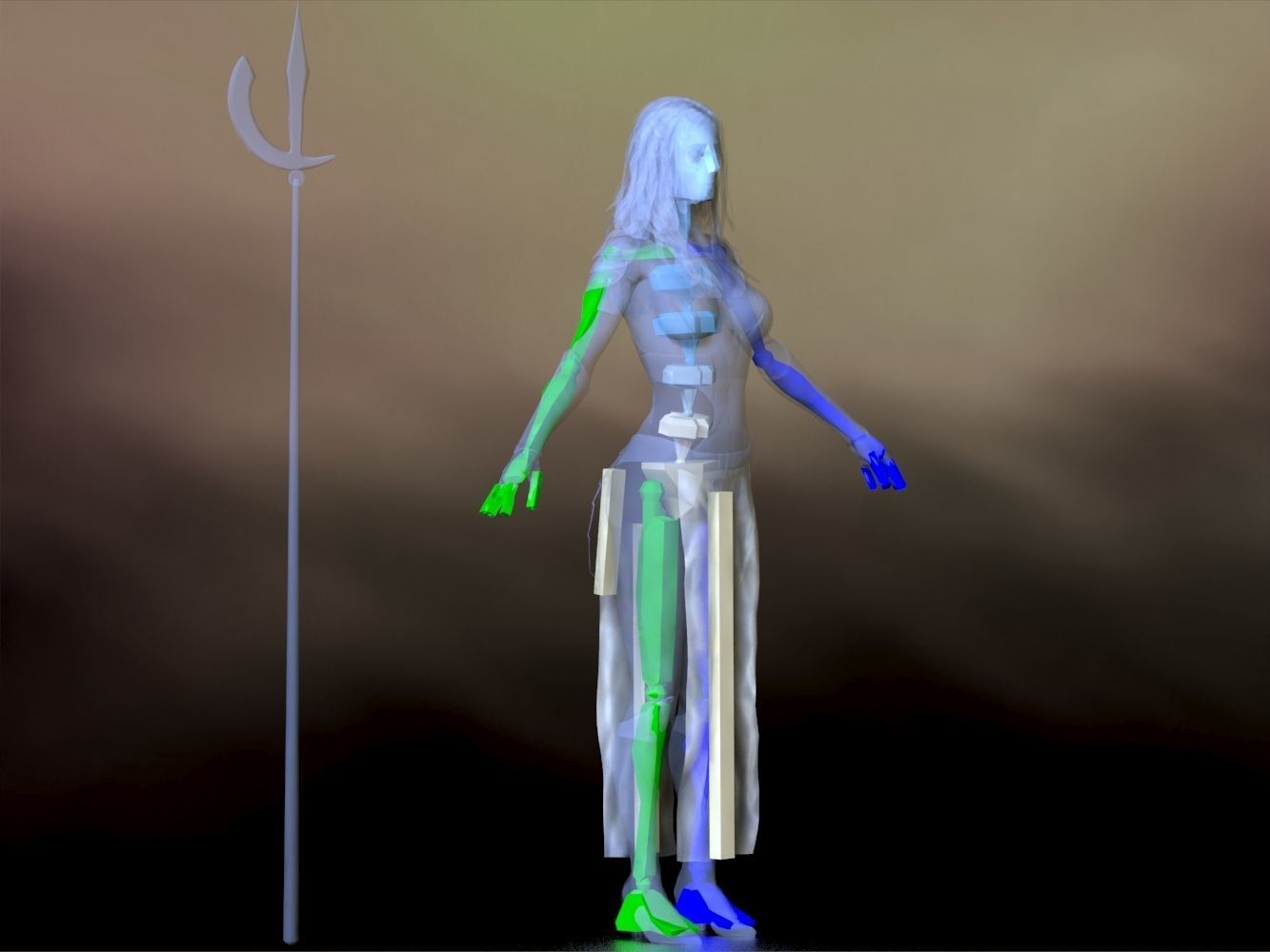 Thena  Low-poly 3D model_10