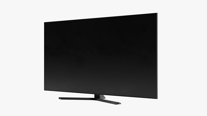 Flat Screen TV Low-poly 3D model