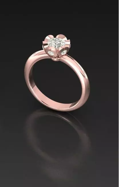 SOLITAIRE RING Free 3D print model