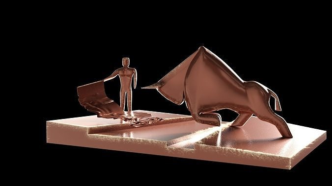 Bull fighting statue From Dune Movie 3D model