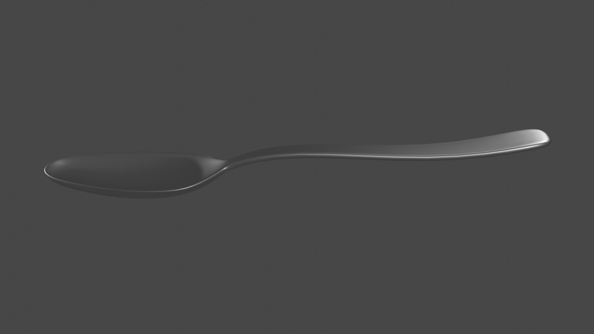 A 3D Simple Classic Spoon 3D model_5