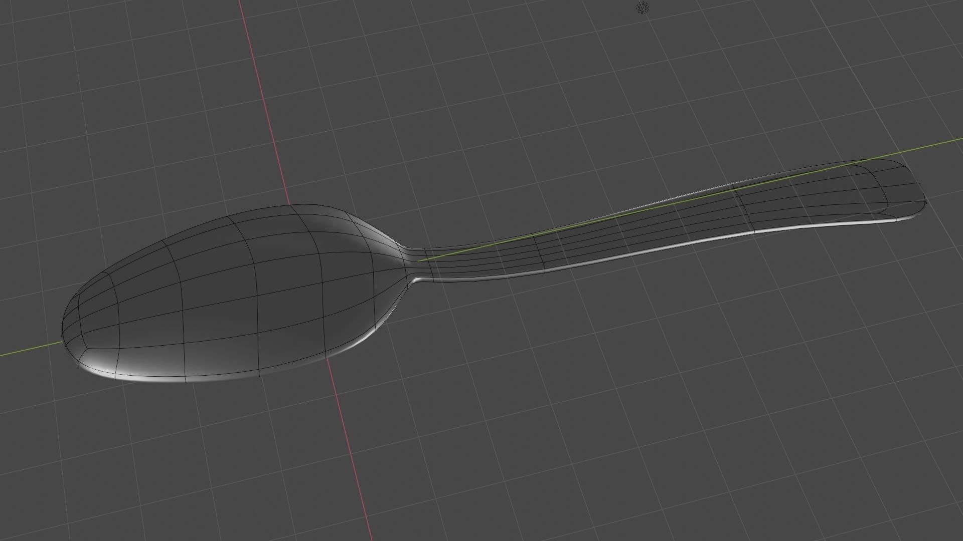 A 3D Simple Classic Spoon 3D model_9
