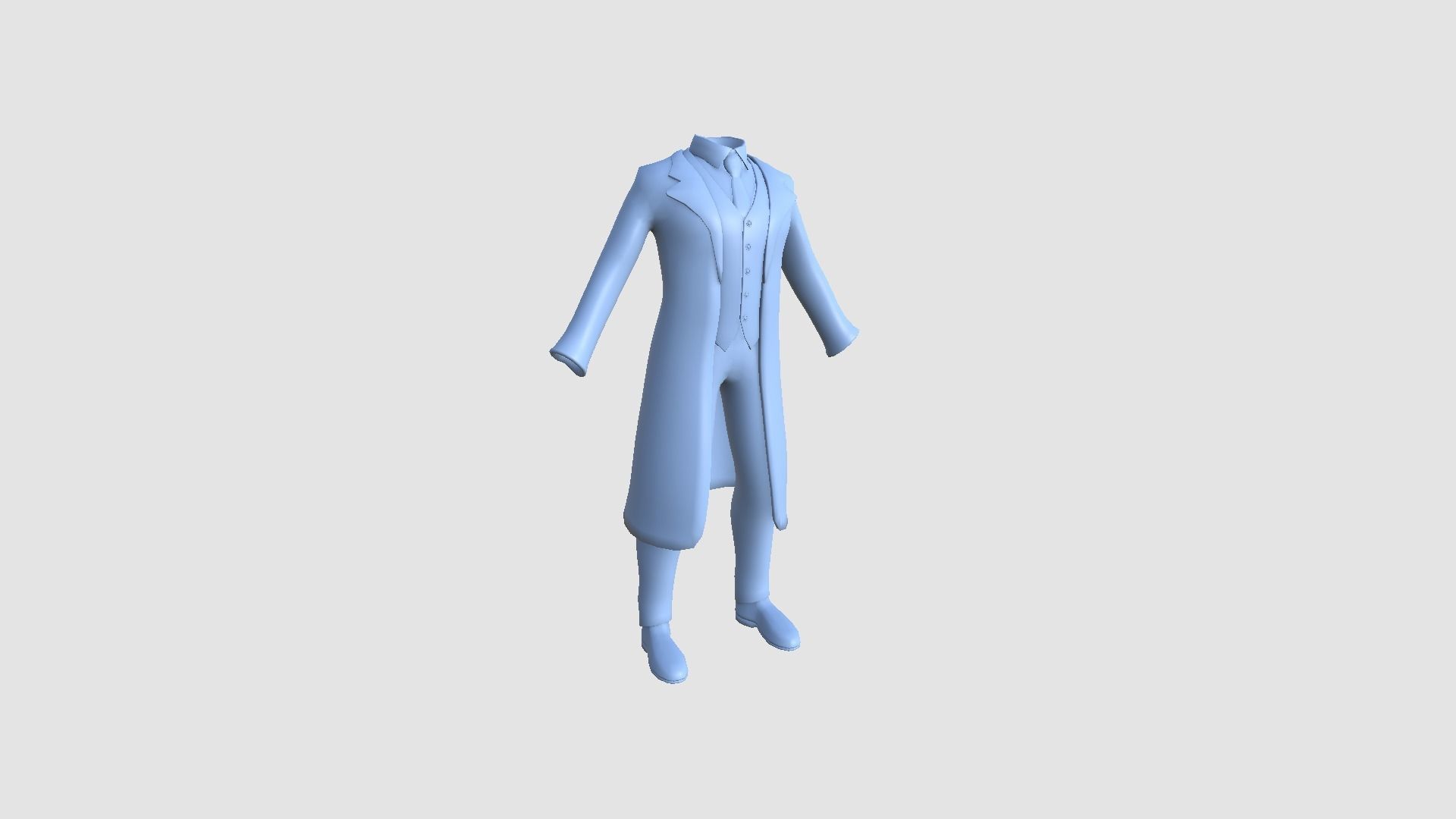 Joker Outfit 02 Purple Dirt - Character Design Fashion Low-poly 3D model_8